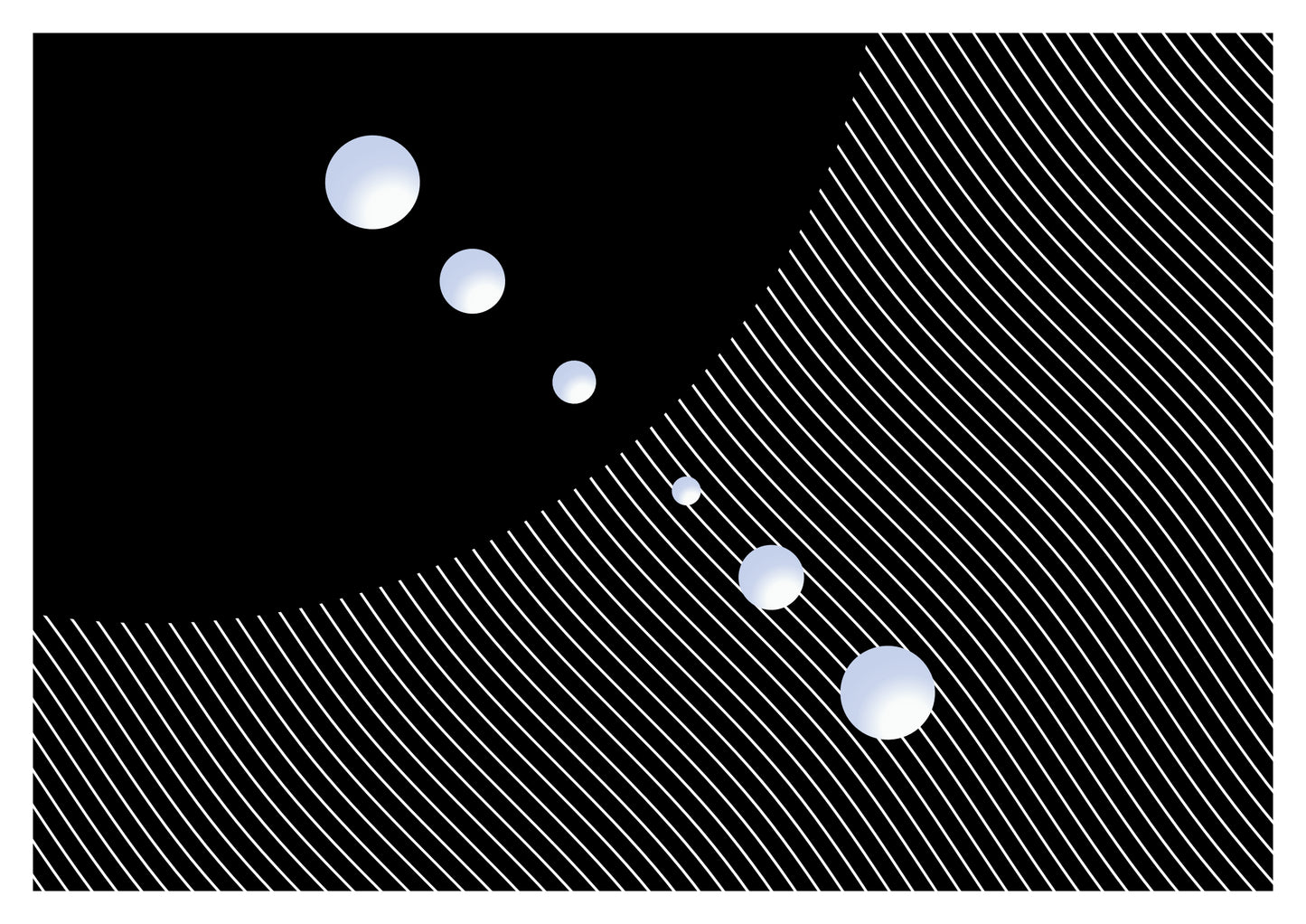 Satellite Moons Gestalt Print